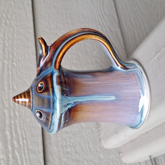 Bill Campbell designer drip glaze parmesan cheese / sugar shaker